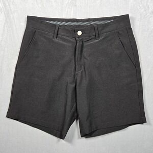 Primo Golf Shorts Mens 32 Black 7" Inseam Performance Lightweight Stretch